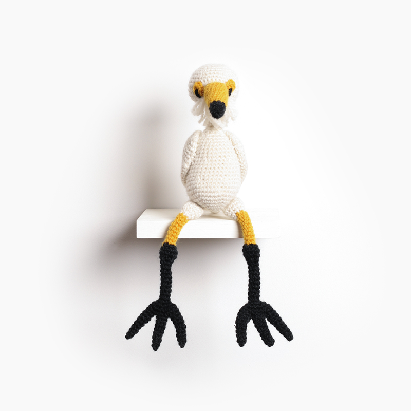Delilah the Cattle Egret Crochet Pattern